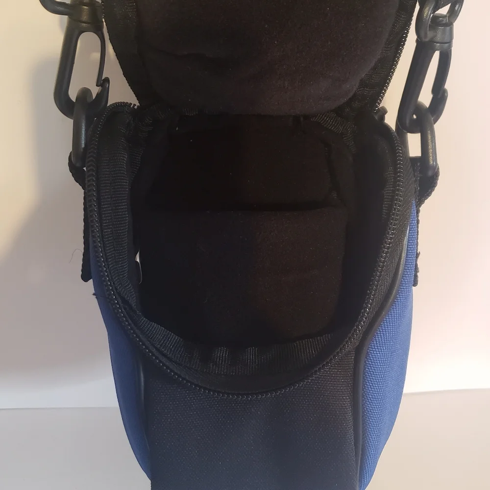 HP Camera Case Several Pockets Unzip To Extend Wider Shoulder Strap